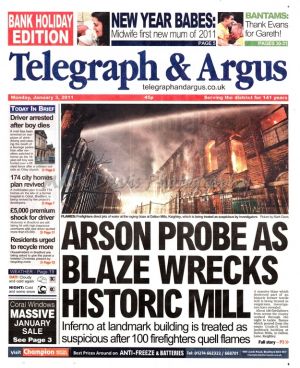 telegraph and argus january 3 2011 dalton mills front page.jpg